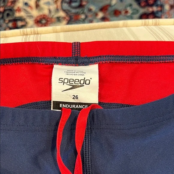 1 Speedo size 26 Navy and Red Swim Jammer great condition - Picture 4 of 6
